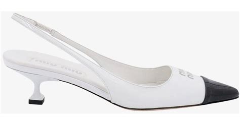 miu miu white slingback sandals|White Satin Slingback Pumps With Crystals .